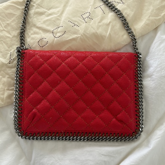 Stella McCartney Crossbody & Clutch Red EUC - Picture 3 of 7
